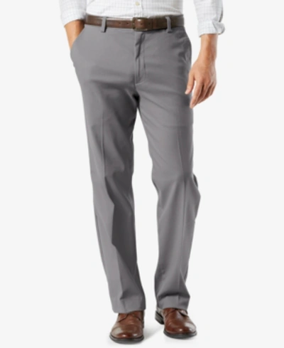Dockers Easy Khaki With Stretch Mens Classic Fit Big And Tall Flat Front Pant In Grey