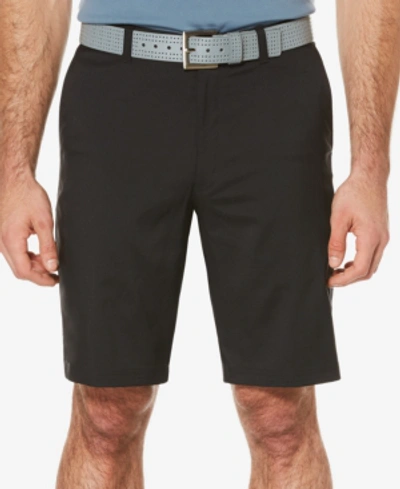 Shop Pga Tour Men's Big And Tall Flat-front Shorts In Caviar