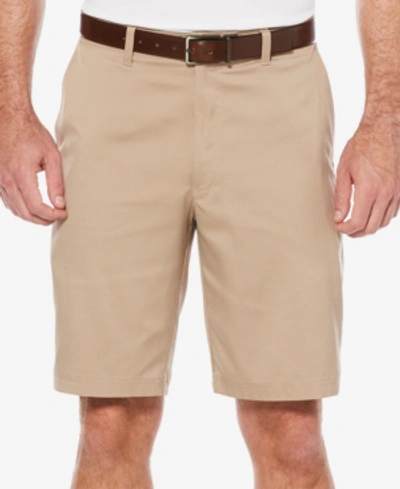 Shop Pga Tour Men's Big And Tall Flat-front Shorts In Chinchilla