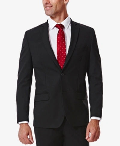 Shop Haggar J.m.  Men's 4 Way Stretch Slim Fit Suit Jacket In Black