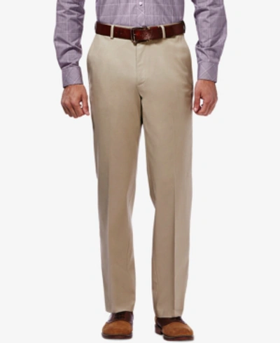 Shop Haggar Men's Premium No Iron Khaki Classic Fit Flat Front Hidden Expandable Waist Pant