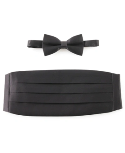 Shop Michelsons Bow Tie & Cummerbund Set In Black