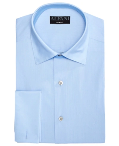 Shop Alfani Alfatech By  Men's Big & Tall Solid Dress Shirt, Created For Macy's In Light Blue