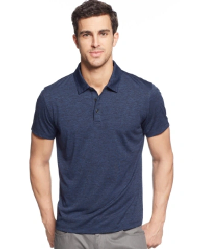 Shop Alfani Men's Classic-fit Ethan Performance Polo, Created For Macy's In Lucky Blue