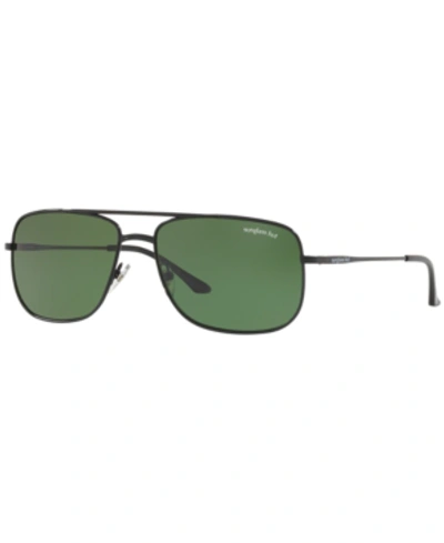 Shop Sunglass Hut Collection Sunglasses, Hu1004 In Black/green Polar