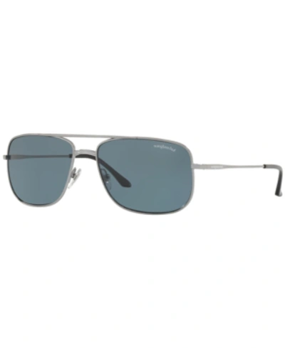 Shop Sunglass Hut Collection Sunglasses, Hu1004 In Grey/blue Polar