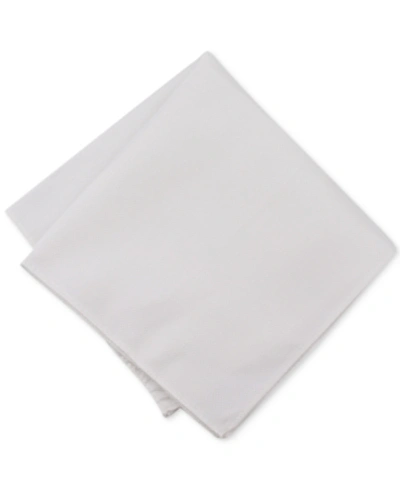 Shop Bar Iii Men's Oxford Solid Pocket Square, Created For Macy's In White
