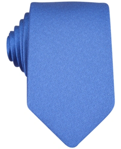 Shop Bar Iii Sable Solid Tie, Created For Macy's In Cobalt