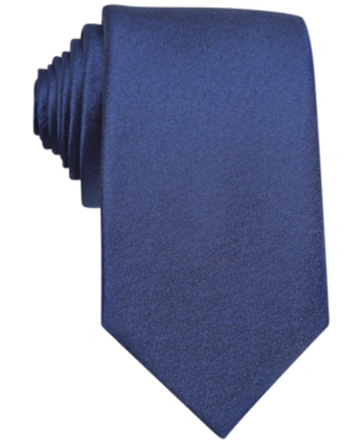 Shop Bar Iii Sable Solid Tie, Created For Macy's In Navy