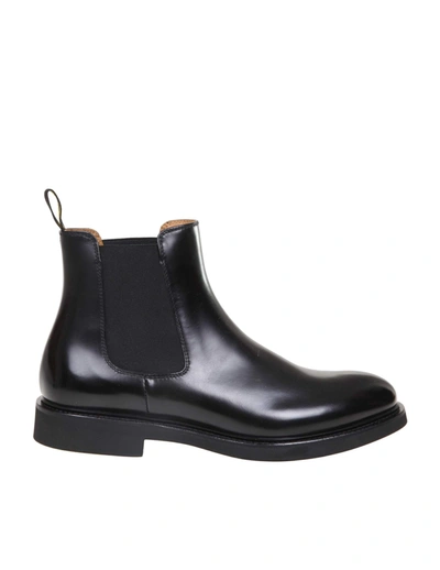 Shop Doucal's Ankle Boot In Black Leather