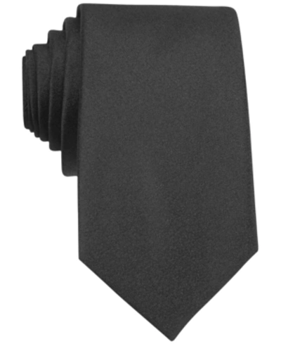 Shop Bar Iii Sable Solid Tie, Created For Macy's In Black