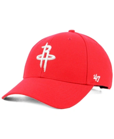 Shop 47 Brand Houston Rockets Team Color Mvp Cap In Red