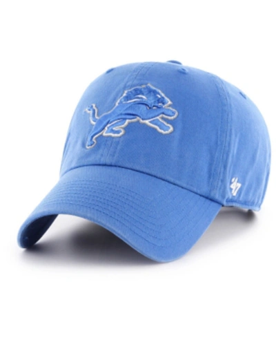 Shop 47 Brand Detroit Lions Clean Up Cap In Blue