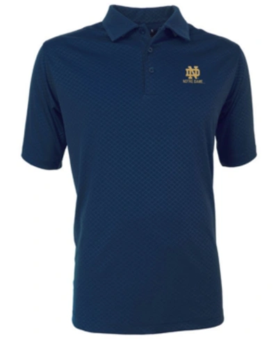 Shop Antigua Men's Notre Dame Fighting Irish Inspire Polo In Navy