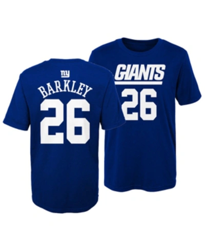 Shop Outerstuff Saquon Barkley New York Giants Mainliner Player T-shirt, Little Boys (4-7) In Royalblue