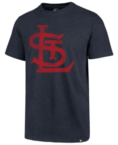 Shop 47 Brand Men's St. Louis Cardinals Club Logo T-shirt In Red