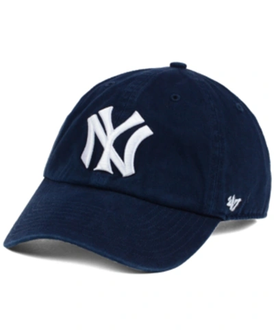 Shop 47 Brand New York Yankees Cooperstown Clean Up Cap In Navy
