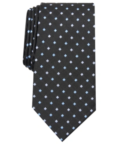 Shop Club Room Men's Linked Neat Tie, Created For Macy's In Black