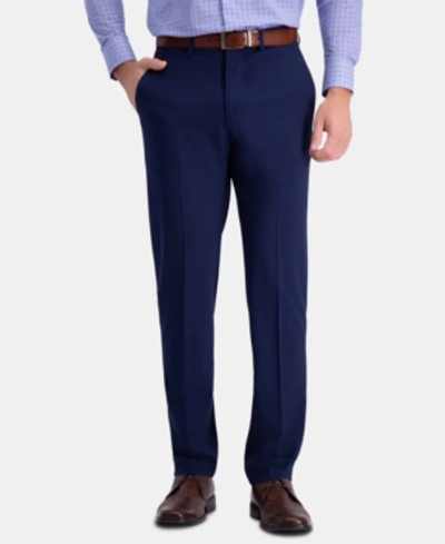 Shop Haggar J.m.  Men's 4 Way Stretch Slim Fit Flat Front Dress Pant In Bright Blue