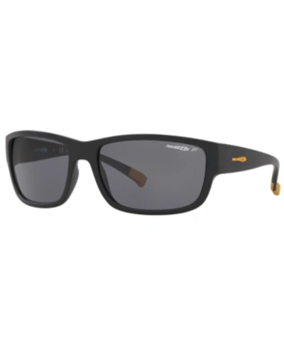 Shop Arnette Polarized Sunglasses, An4256 62 In Black/polar Grey