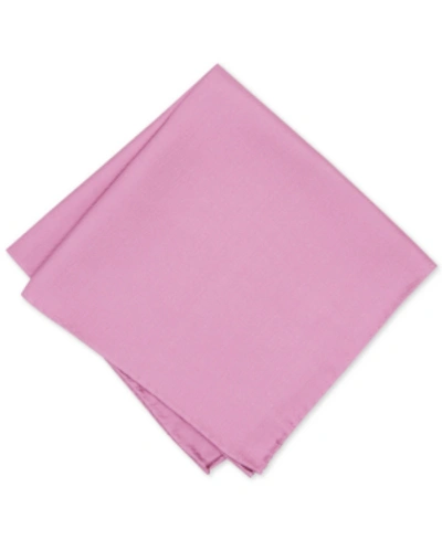 Shop Alfani Men's Solid Pocket Square, Created For Macy's In Pale Pink