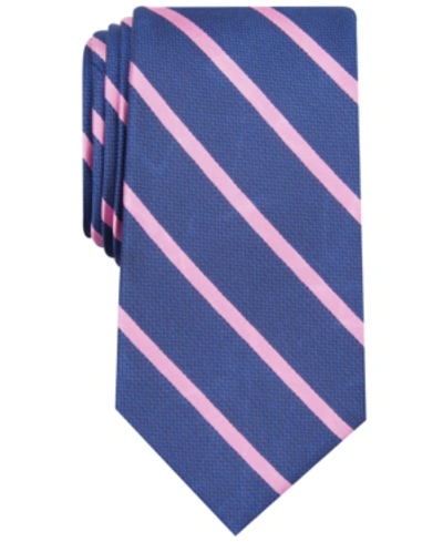 Shop Club Room Men's Stripe Tie, Created For Macy's In Pink