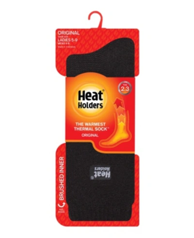 Shop Heat Holders Women's Original Solid Thermal Socks In Black