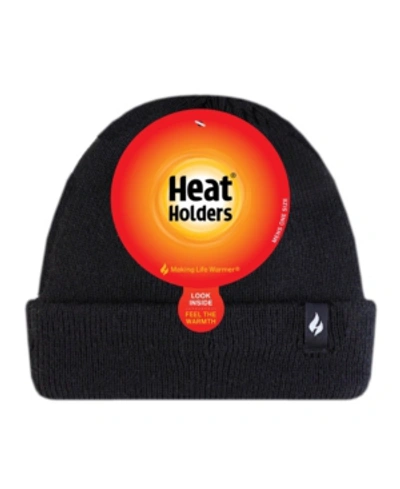 Shop Heat Holders Men's Roll Up Hats In Black
