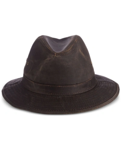 Shop Dorfman Pacific Men's Weathered Safari Hat In Brown