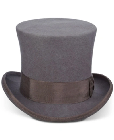 Shop Scala Men's Top Hat In Grey