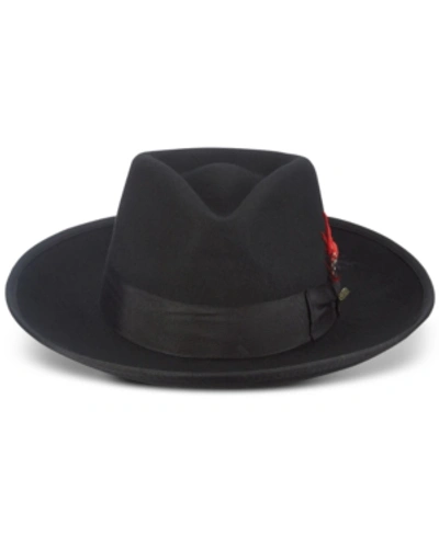 Shop Scala Men's Wool Zoot Hat In Black