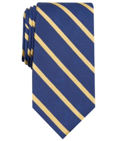 Shop Club Room Men's Stripe Tie, Created For Macy's In Yellow