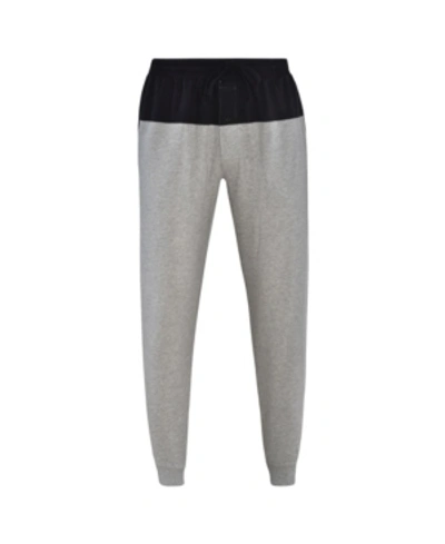 Shop Hanes Platinum Hanes 1901 Men's French Terry Jogger With Front And Back Yoke In Heather Grey