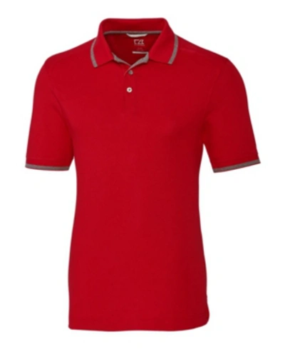 Shop Cutter & Buck Men's Big & Tall Advantage Tipped Polo In Red