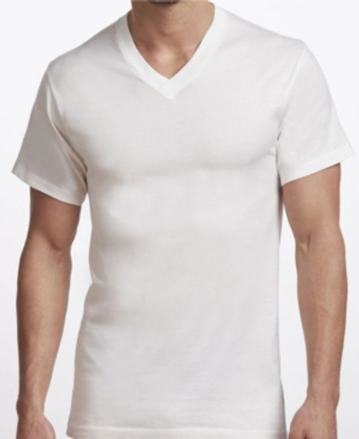 Shop Stanfield's Premium Cotton Men's 2 Pack V-neck Undershirt In White