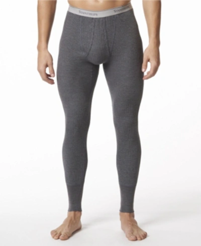 Shop Stanfield's Men's Waffle Knit Thermal Long Johns In Charcoal