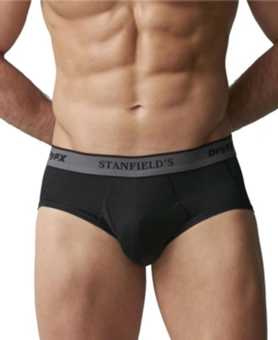 Shop Stanfield's Dryfx Men's Performance Brief Underwear In Black