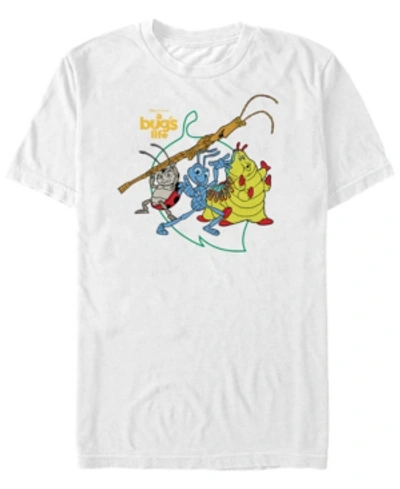 Shop A Bug's Life Disney Pixar Men's  Big Leaf Group Shot Short Sleeve T-shirt In White