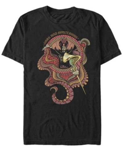 Shop Aladdin Disney Men's  Live Action Jafar Dark Mysterious Short Sleeve T-shirt In Black