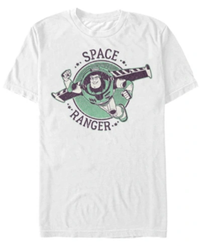 Shop Toy Story Disney Pixar Men's  Buzz The Space Ranger Short Sleeve T-shirt In White