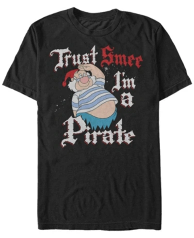 Shop Disney Princess Disney Men's Peter Pan Trust Smee I'm A Pirate Salute Short Sleeve T-shirt In Black