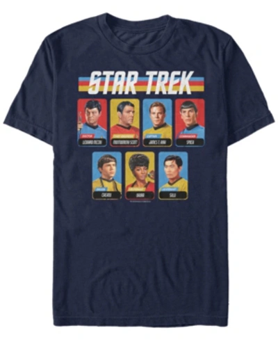 Shop Star Trek Men's The Original Series Crew Short Sleeve T-shirt In Navy