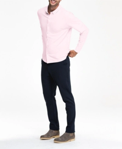 Shop Swet Tailor Long Sleeve Button Front Mindful Shirt In Pink