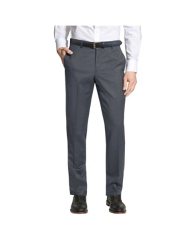 Shop Galaxy By Harvic Enrico Bertucci Men's Belted Slim Fit Dress Pants In Grey