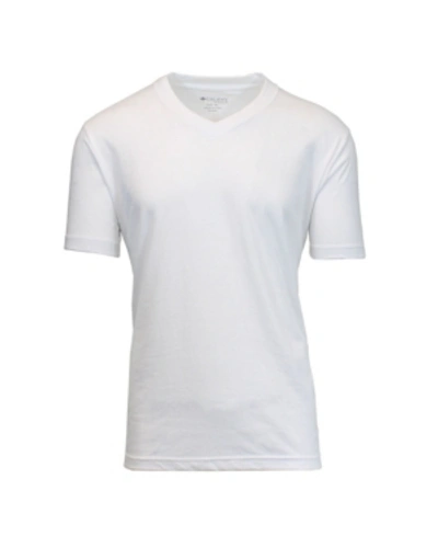 Shop Galaxy By Harvic Men's Short Sleeve V-neck T-shirt In White