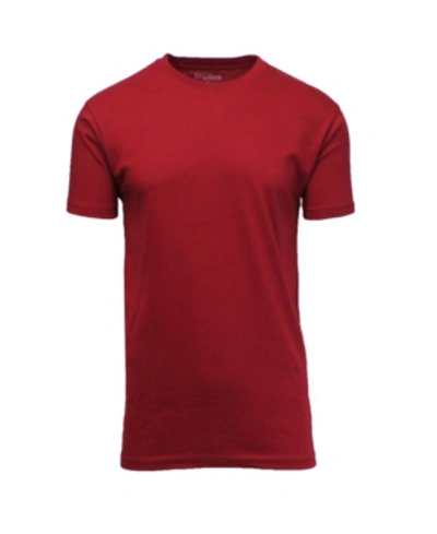 Shop Galaxy By Harvic Men's Crew Neck T-shirt In Burgundy