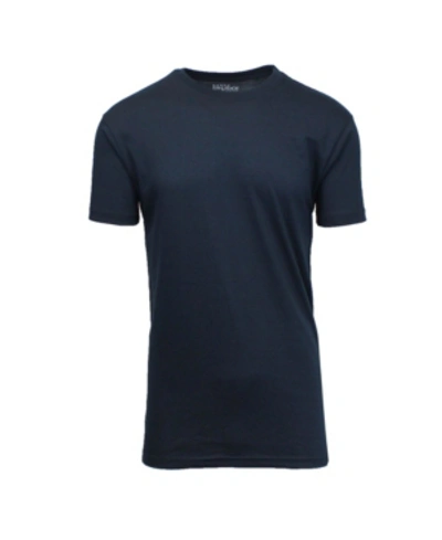 Shop Galaxy By Harvic Men's Crew Neck T-shirt In Navy