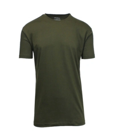Shop Galaxy By Harvic Men's Crew Neck T-shirt In Olive