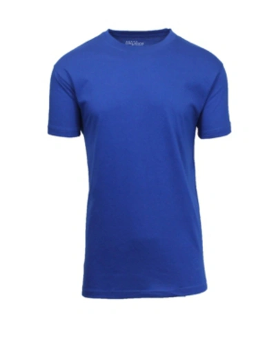 Shop Galaxy By Harvic Men's Crew Neck T-shirt In Royal