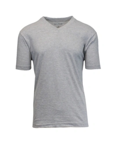 Shop Galaxy By Harvic Men's Short Sleeve V-neck T-shirt In Heather Gr